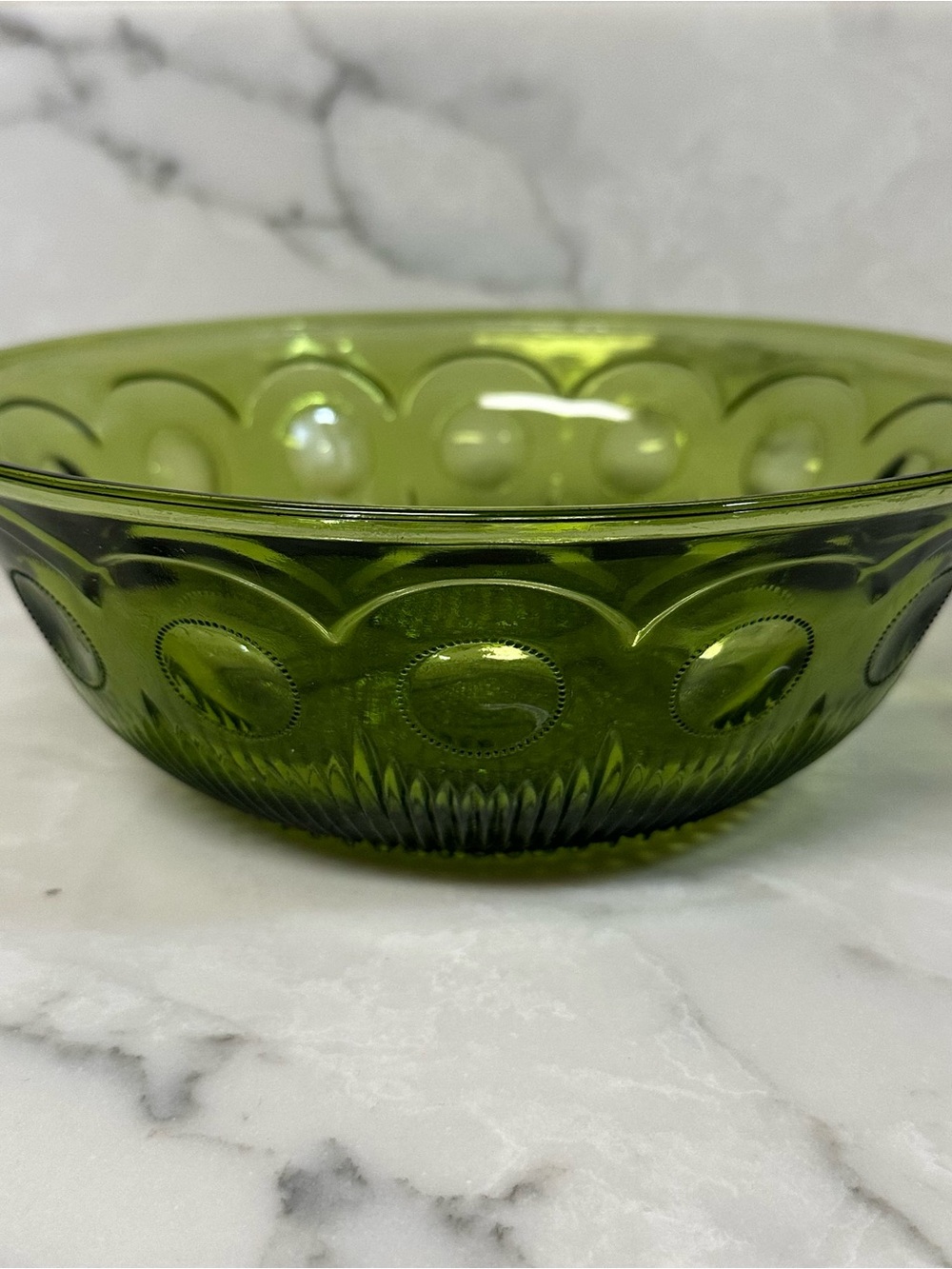avocado green glassware collection produced by Bartlett-Collins in the mid-1960s - Picture 2 of 10